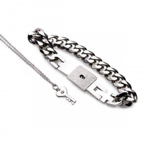 Lock Bracelet and Key Necklace Romantic Gift for Valentines Day, Birthday,  Christmas, Wedding, Anniversary - Walmart.com